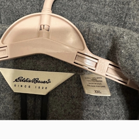 Eddie Bauer Women’s Wool Hooded Overcoat Jacket Size XXL Grey - Picture 4 of 6